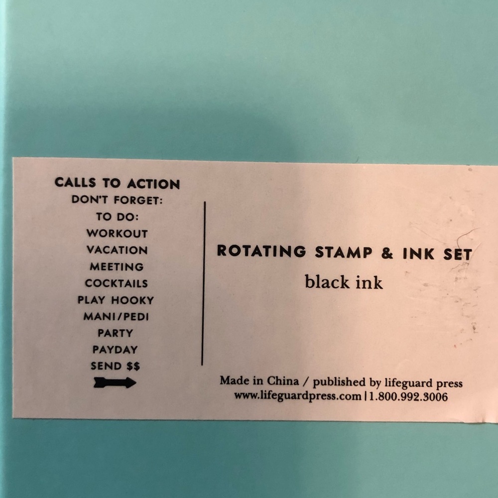 🆕 Kate Spade Call to Action Rotating Ink Stamper - Picture 5 of 7